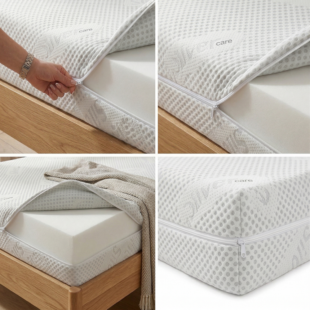 Husa cu fermoar pentru saltea, Tesatura Silver, material matlasat certificat OEKO-TEX® STANDARD 100, Lavabila, Detasabila, Metru Patrat