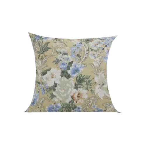 Perna umpluta cu puf + pana, maro floral, diferite dimensiuni