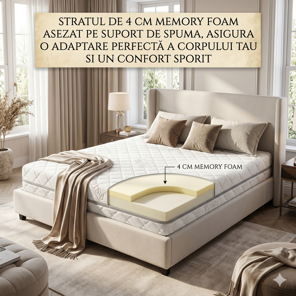 Saltea cu memorie Memory Dream 23 cm