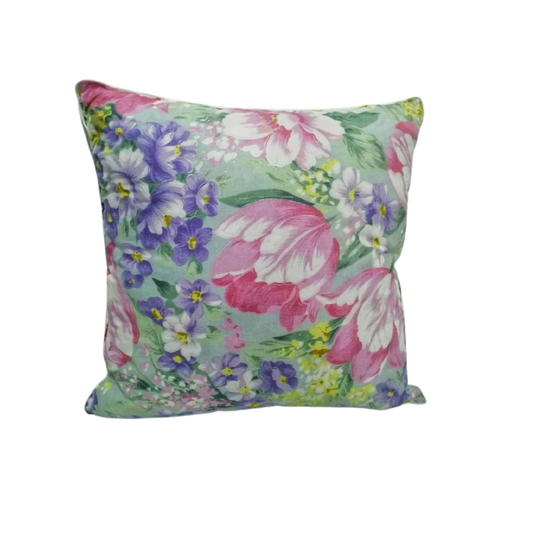 Perna umpluta cu puf + pana, mov floral, diferite dimensiuni