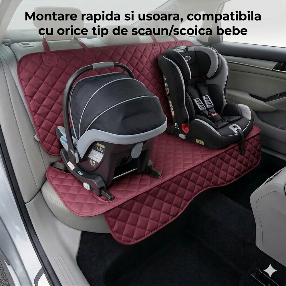 PROTECTIE MATLASATA PENTRU BANCHETA DIN SPATE, GRENA, IMPERMEABILA, LAVABILA - MetruPatrat.ro