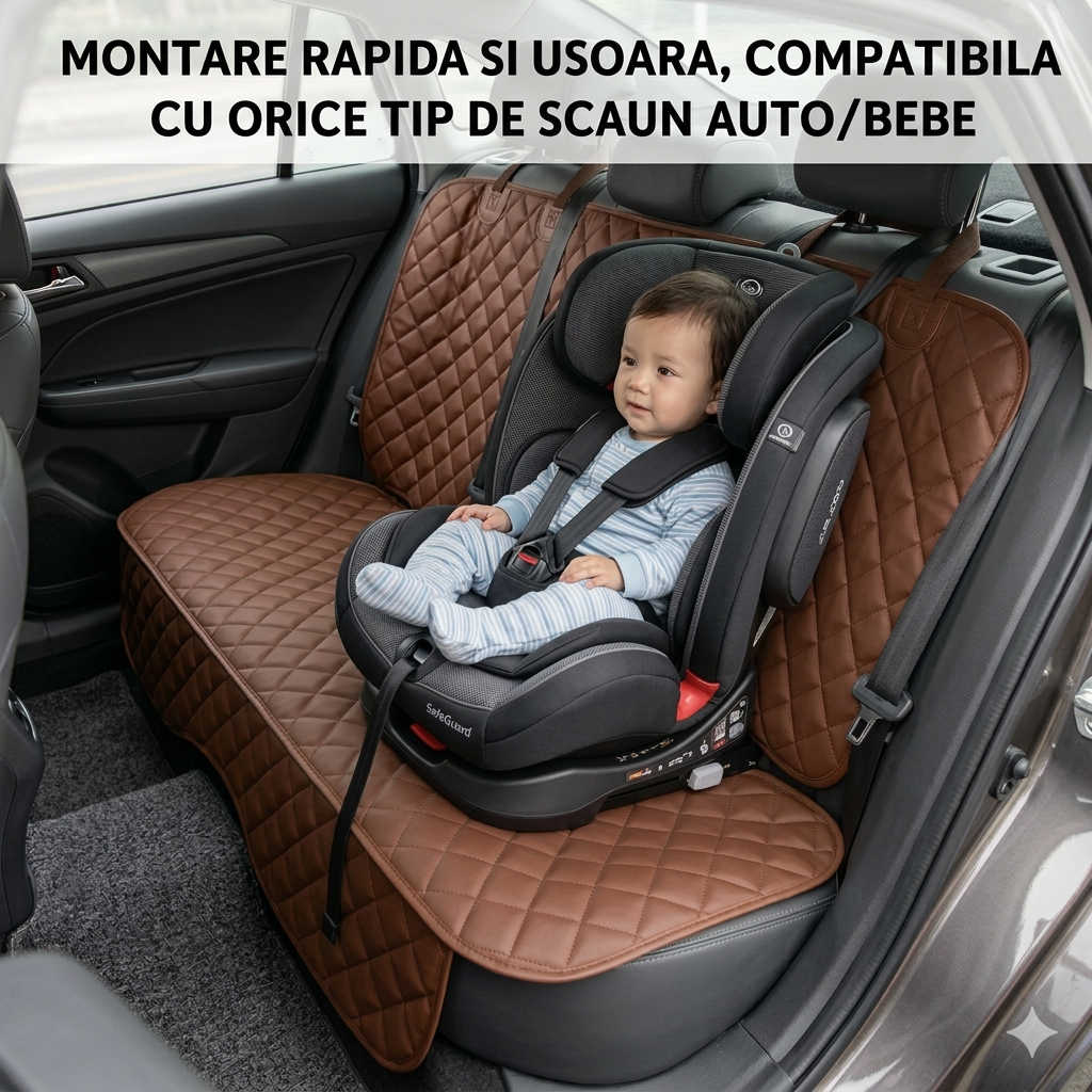 PROTECTIE MATLASATA PENTRU BANCHETA DIN SPATE, MARO, IMPERMEABILA, LAVABILA - MetruPatrat.ro