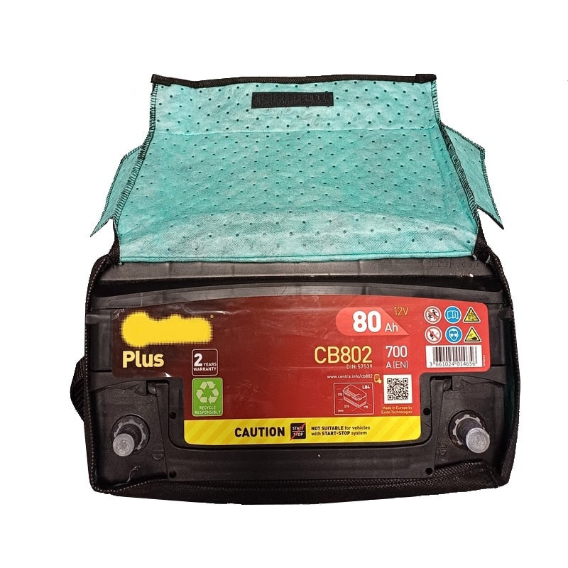 Husa protectie baterie auto, Metru Patrat, cu maner, impermeabila, potrivita pentru baterii cu dimensiuni 25x18x13 cm - MetruPatrat.ro