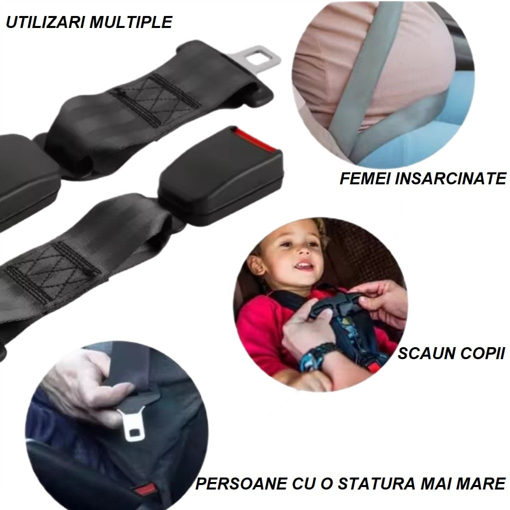 Prelungitor pentru centura de siguranta auto, 38 CM, omologat - MetruPatrat.ro