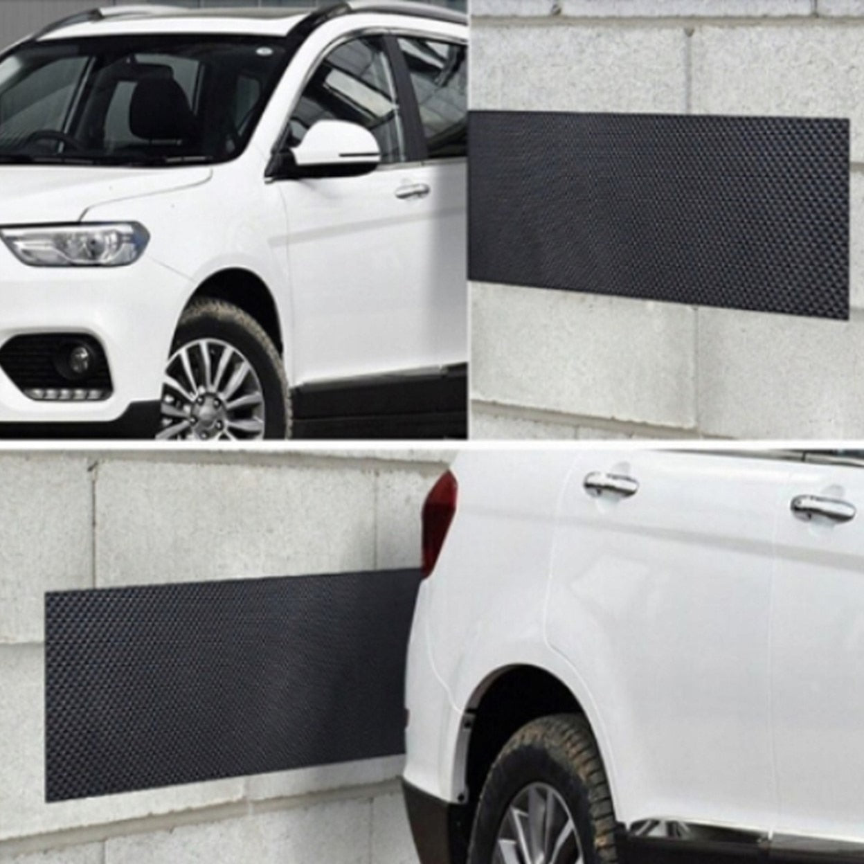 Banda auto de protectie usi laterale, din spuma, pentru garaj si locuri de parcare, lipire pe perete, 2 m lungime x 20 cm latime - MetruPatrat.ro