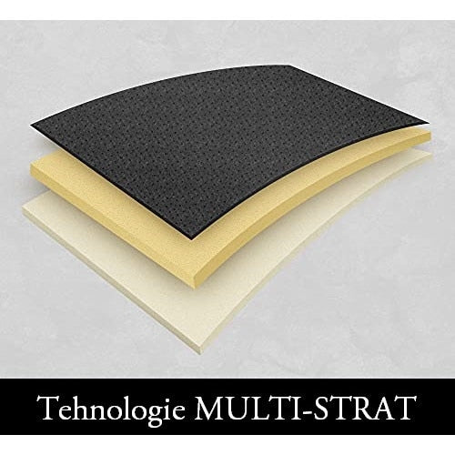 Set 2 huse auto universale tip maieu, confort, din textil tapiterie, negru-rosu