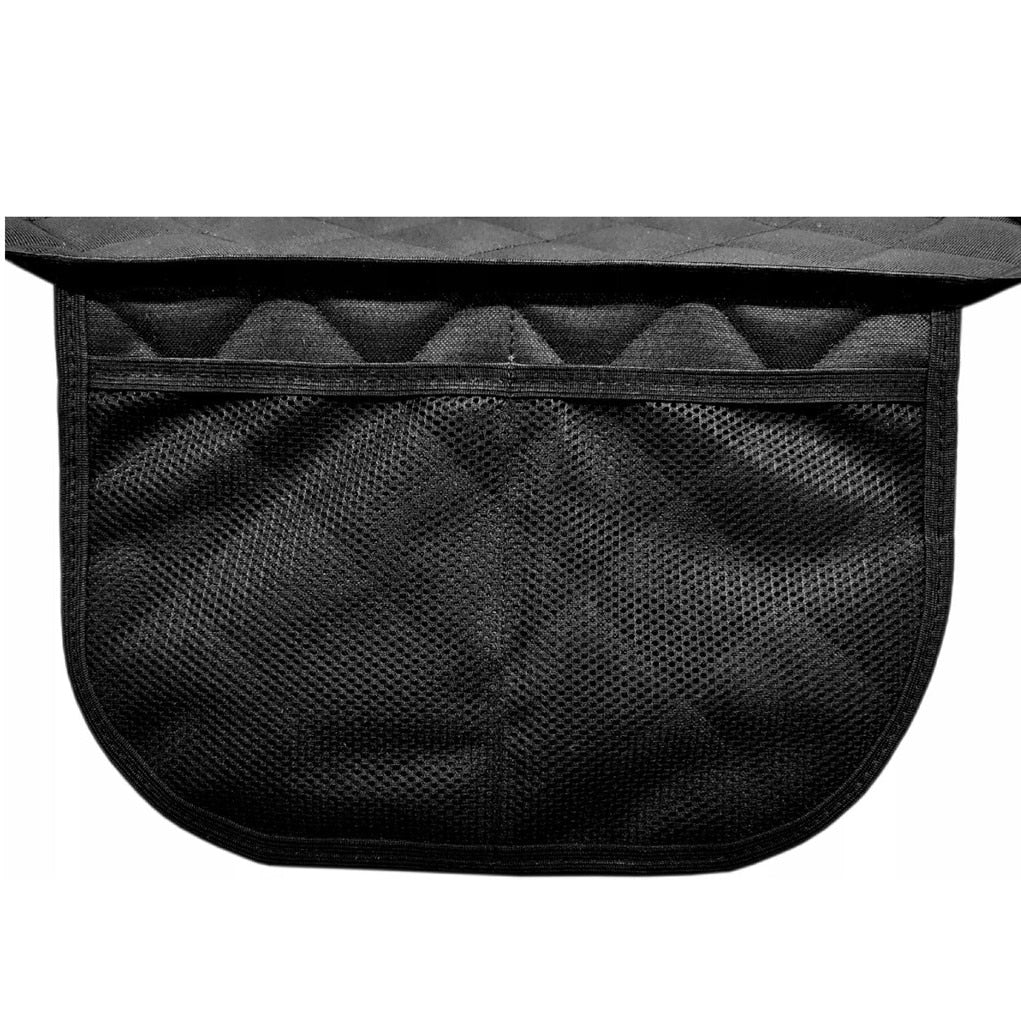 Protectie scaun auto matlasata, universala, cu protectii laterale si buzunar organizator, impermeabila, lavabila, neagra