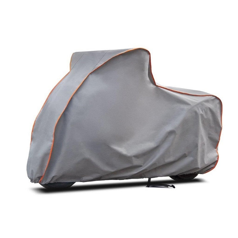 Husa pentru motocicleta Metru Patrat, impermeabila, din nailon gros, protejeaza motocicleta de razele UV, zapada, ploaie, inghet, compatibila moto, scuter, moped, marimea M - MetruPatrat.ro