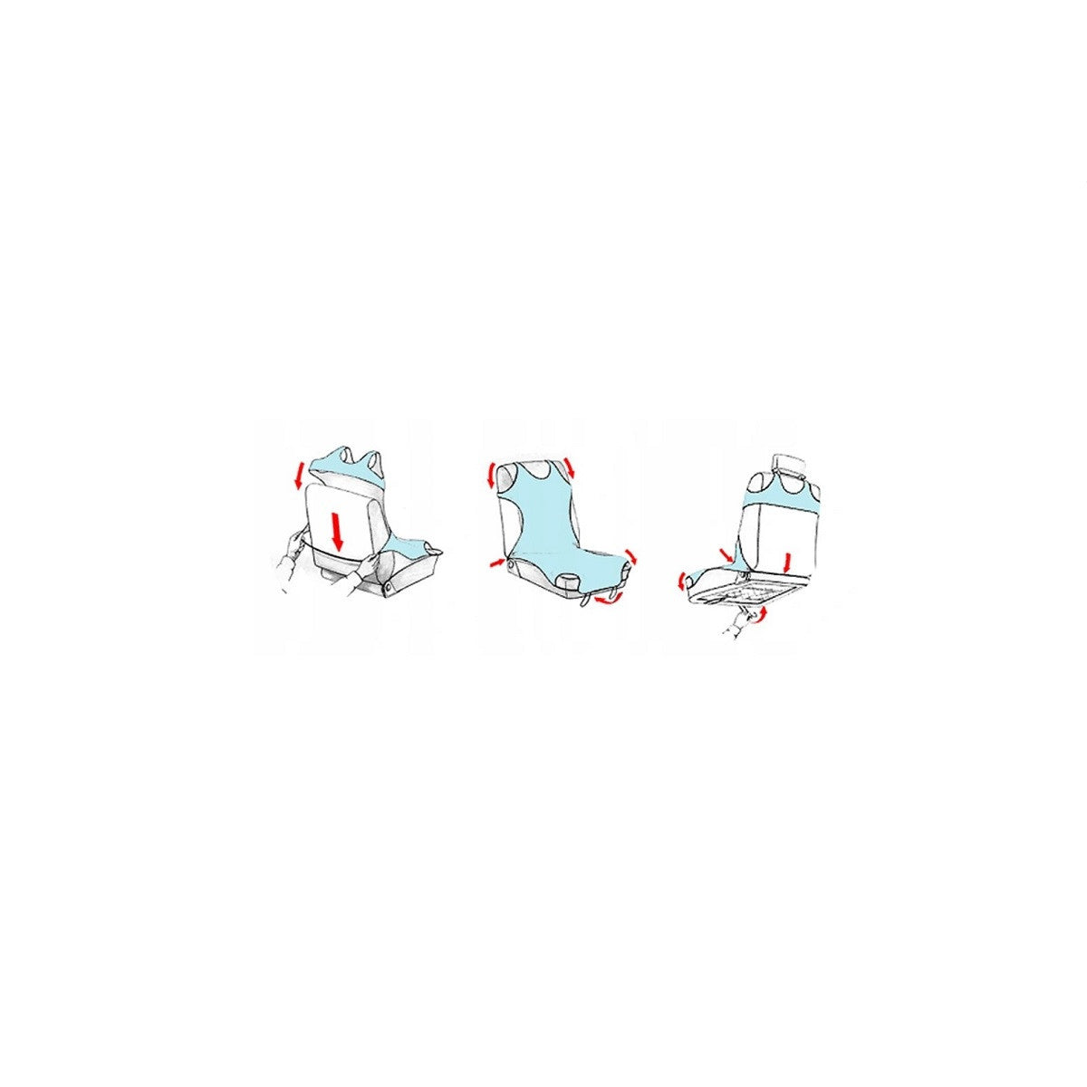 Set din 2 huse scaune auto tip maieu , pentru scaunele din fata , de culoare gri deschis , din bumbac 5-1066-253-3020 - MetruPatrat.ro