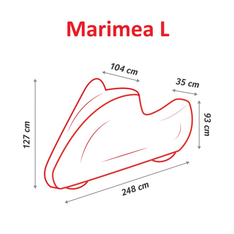 Husa pentru motocicleta Metru Patrat, impermeabila, din nailon gros, protejeaza motocicleta de razele UV, zapada, ploaie, inghet, compatibila moto, scuter, moped, marimea L - MetruPatrat.ro