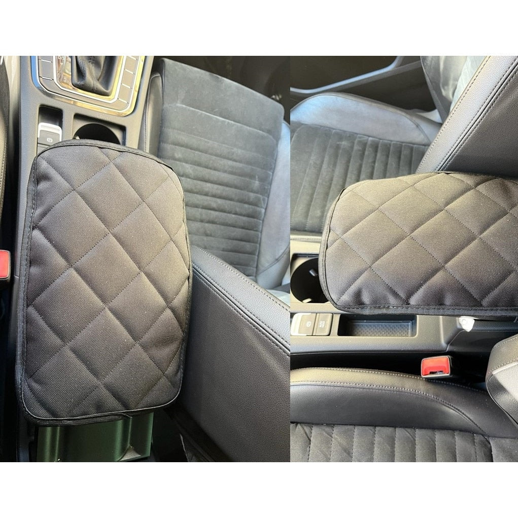 Protectie auto pentru cotiera, matlasata, universala, neagra - MetruPatrat.ro