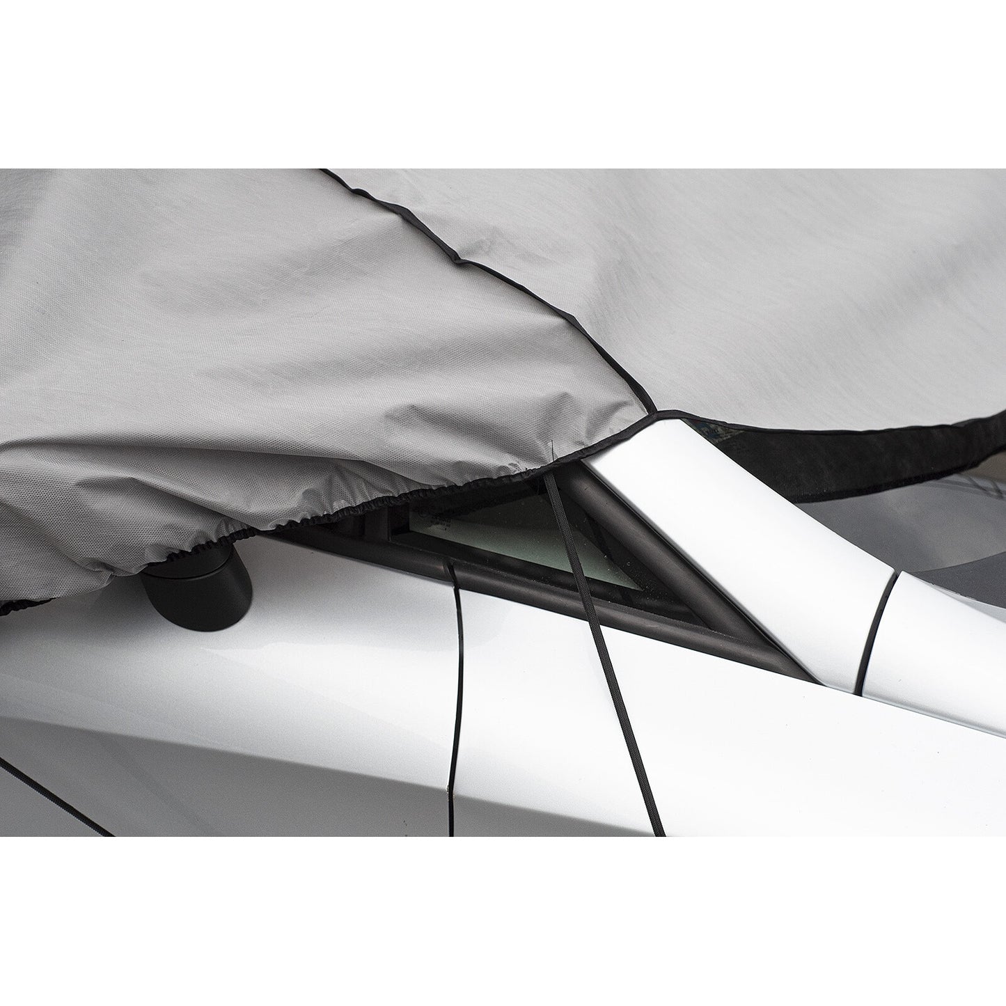 Semi prelata auto combi S-M, Metru Patrat, universala, all season, impotriva caldurii, ploii, zapezii si a inghetului, rezitenta UV, impermeabila, dimensiuni 70 inaltime x 255-275 cm lungime, gri - MetruPatrat.ro