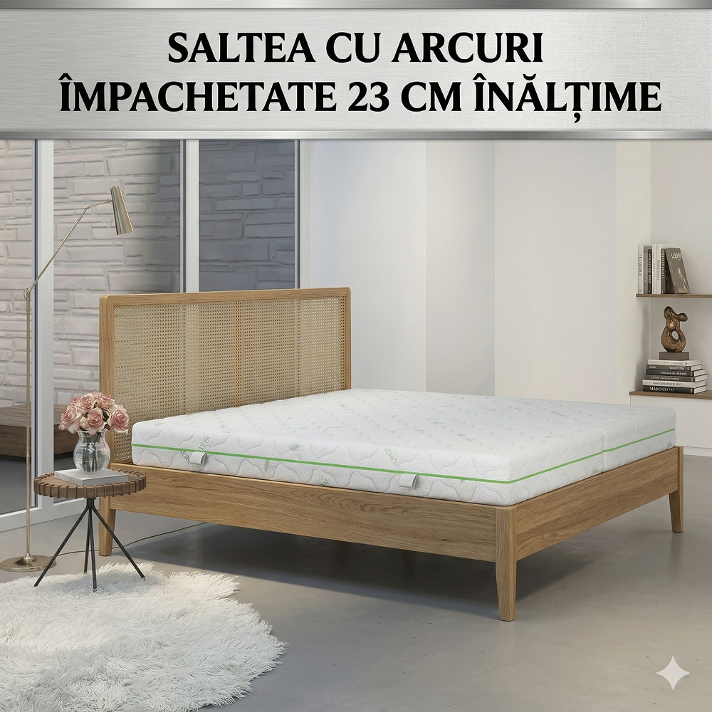 Saltea arcuri impachetate 23 cm