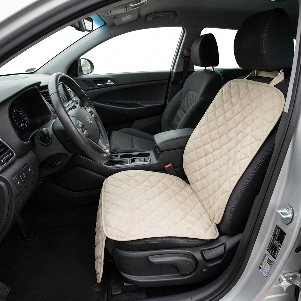 PROTECTIE AUTO,UNIVERSALA,CREM,PENTRU SCAUN AUTO COPII,SCOICA BEBE,METRU PATRAT