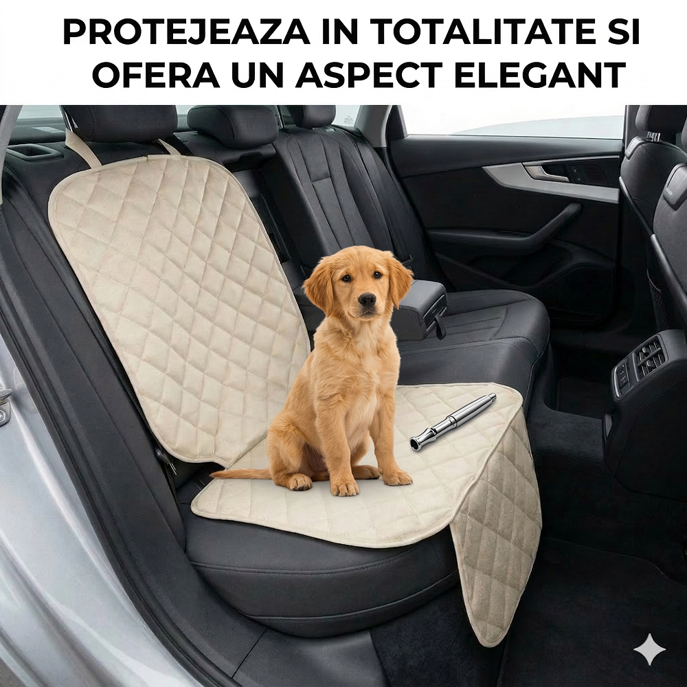 PROTECTIE AUTO,UNIVERSALA,CREM,PENTRU SCAUN AUTO COPII,SCOICA BEBE,METRU PATRAT