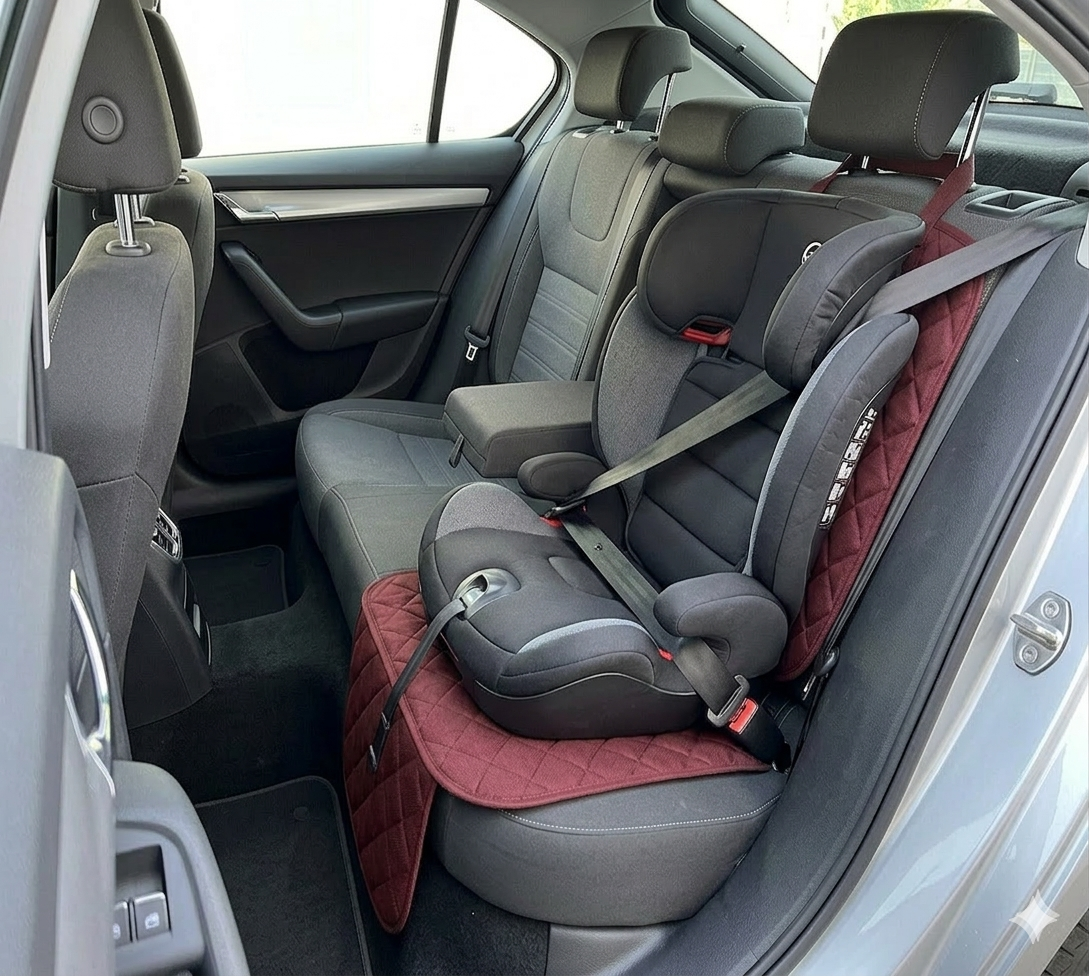 PROTECTIE AUTO,UNIVERSALA,GRENA,PENTRU SCAUN AUTO COPII,SCOICA BEBE,METRU PATRAT