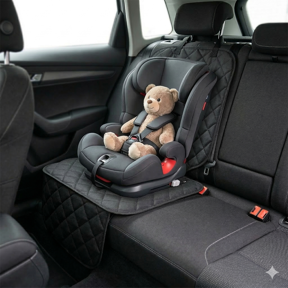PROTECTIE AUTO,UNIVERSALA,NEAGRA,PENTRU SCAUN AUTO COPII,SCOICA BEBE,METRU PATRAT