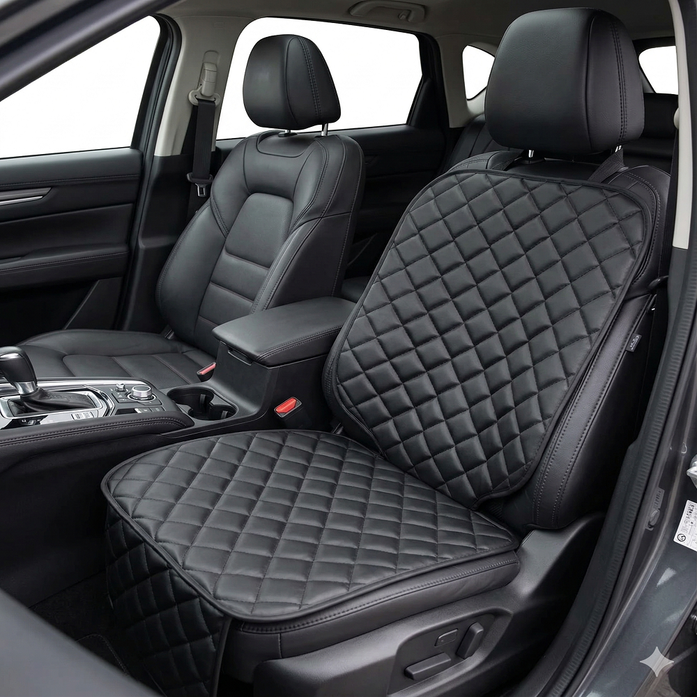 PROTECTIE AUTO,UNIVERSALA,NEAGRA,DIN PIELE ECOLOGICA MATLASATA,PENTRU SCAUN AUTO COPII,SCOICA BEBE,METRU PATRAT