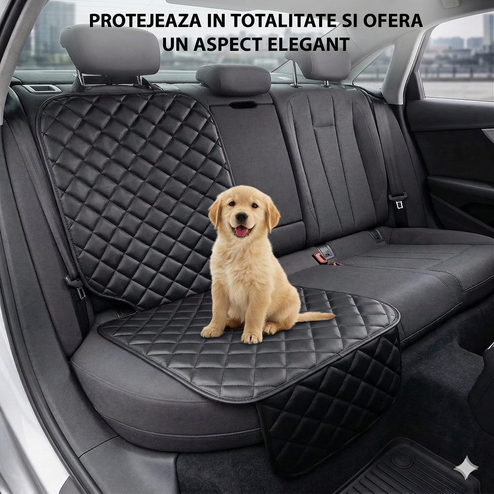 PROTECTIE AUTO,UNIVERSALA,NEAGRA,DIN PIELE ECOLOGICA MATLASATA,PENTRU SCAUN AUTO COPII,SCOICA BEBE,METRU PATRAT